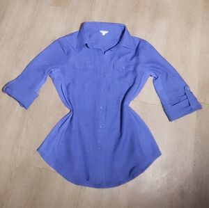 Cavalini Women's Purple Button-Down Shirt